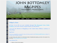 Tablet Screenshot of johnbottomleybagpipes.com